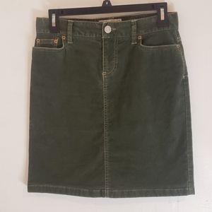 Green Corduroy skirt